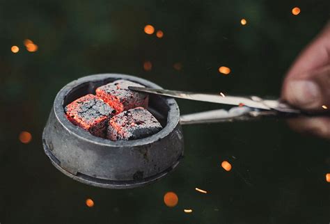 can you put hookah coals on the stove